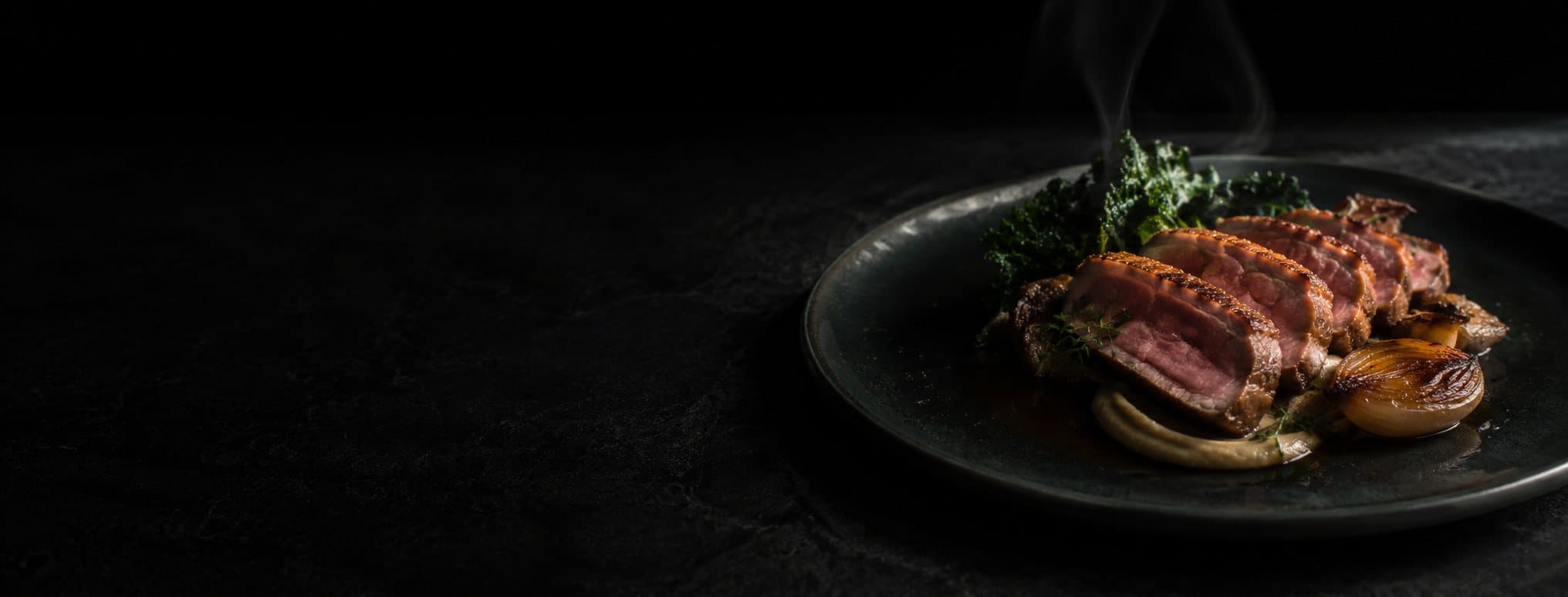 Beautifully plated dish — fine dining editorial